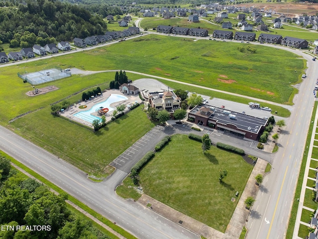 102 Chaseberry Rd, Oak Ridge, TN 37830 - aerial view of residential area featuring a pool area