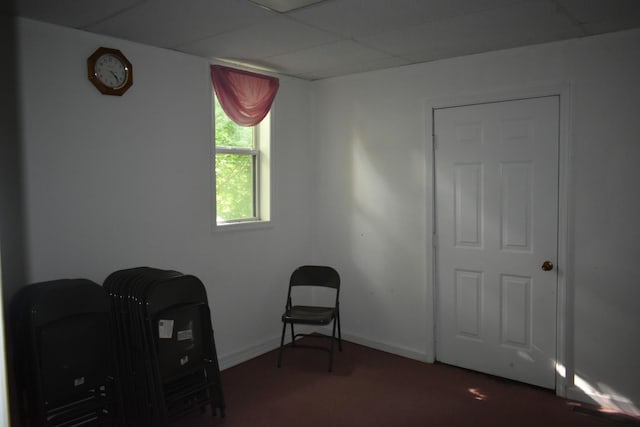 742 Lancaster Hwy, Lancaster, TN 38569 - carpeted home office featuring a drop ceiling and baseboards