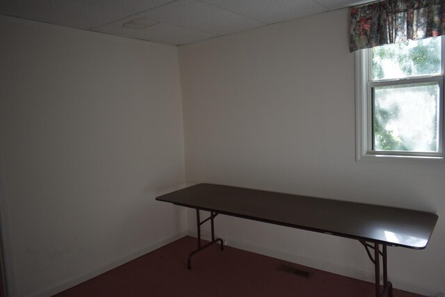 742 Lancaster Hwy, Lancaster, TN 38569 - office area featuring plenty of natural light and a paneled ceiling