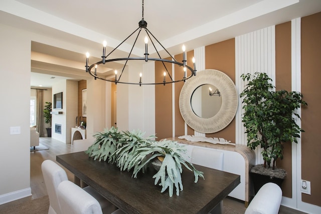 1935 Harmony Rd, Spring Hill, TN 37174 - dining area with a chandelier and baseboards