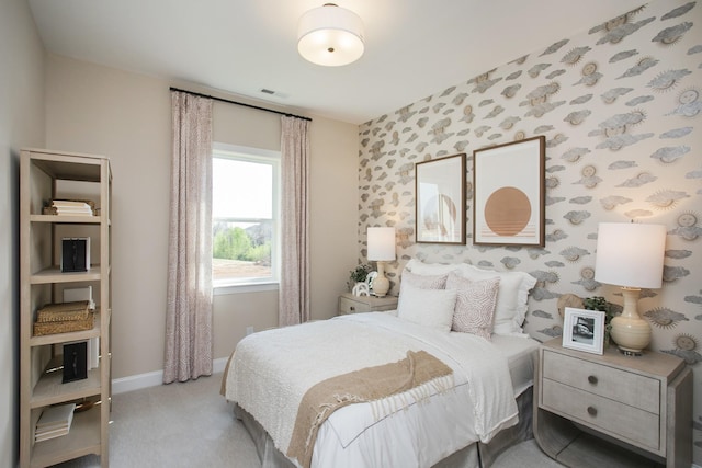 1935 Harmony Rd, Spring Hill, TN 37174 - carpeted bedroom featuring baseboards and wallpapered walls