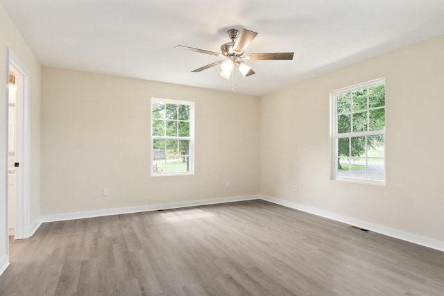 136 E School Dr, Rock Island, TN 38581 - empty room featuring wood finished floors and ceiling fan