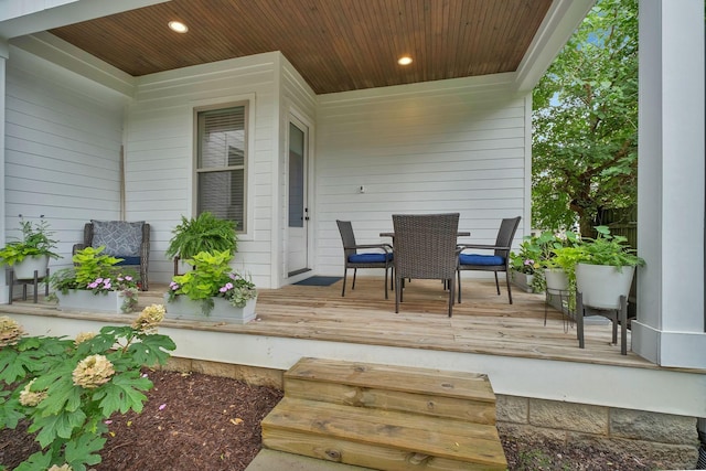 1510B 10th Ave N, Nashville, TN 37208 - wooden porch featuring outdoor dining space