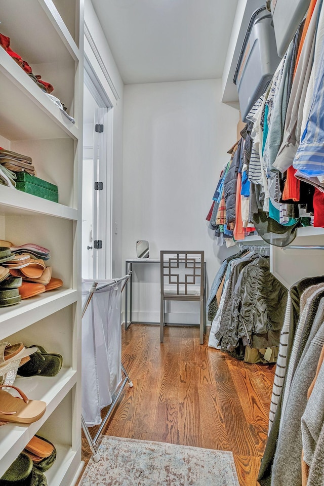 1510B 10th Ave N, Nashville, TN 37208 - walk in closet with wood finished floors