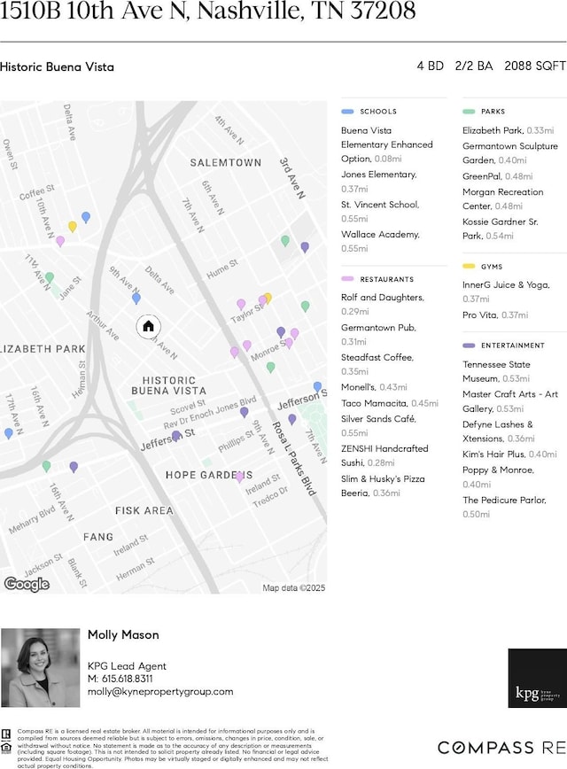 1510B 10th Ave N, Nashville, TN 37208 - map / location