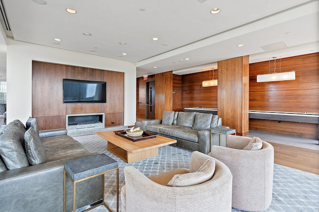 1212 Laurel St Unit 1510, Nashville, TN 37203 - living area with recessed lighting and wood finished floors