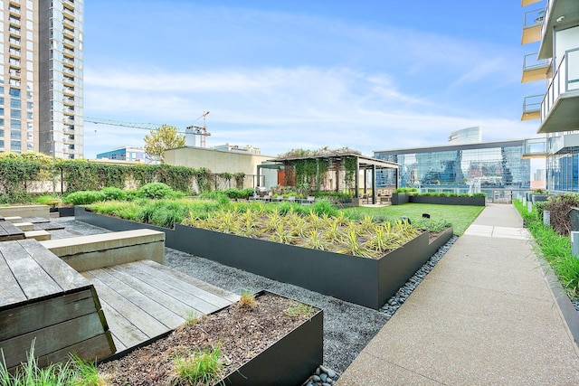 1212 Laurel St Unit 1510, Nashville, TN 37203 - view of yard featuring a vegetable garden
