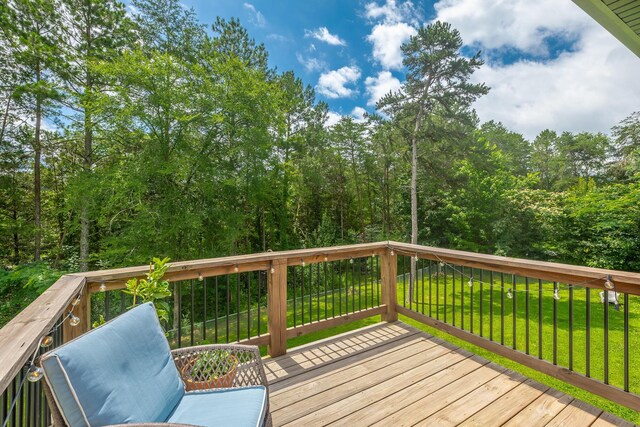 8624 Reba Ln, Hixson, TN 37343 - wooden deck featuring a yard