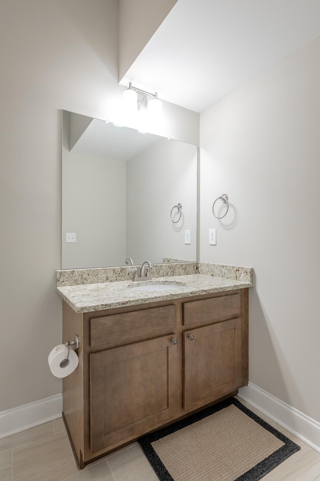 8624 Reba Ln, Hixson, TN 37343 - bathroom featuring vanity and baseboards