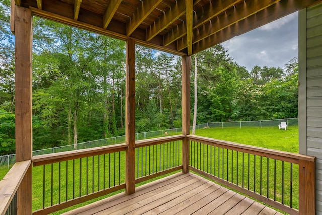8624 Reba Ln, Hixson, TN 37343 - wooden deck featuring a fenced backyard