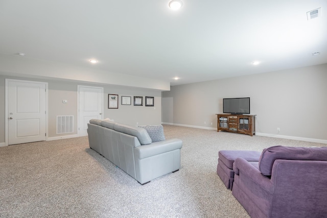 8624 Reba Ln, Hixson, TN 37343 - carpeted living area featuring recessed lighting