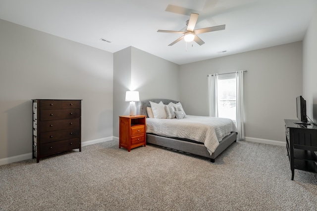 8624 Reba Ln, Hixson, TN 37343 - bedroom with carpet floors and ceiling fan