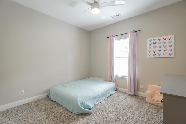 8624 Reba Ln, Hixson, TN 37343 - bedroom featuring carpet flooring and a ceiling fan