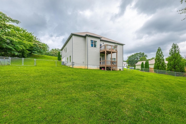 8624 Reba Ln, Hixson, TN 37343 - rear view of property with a fenced backyard