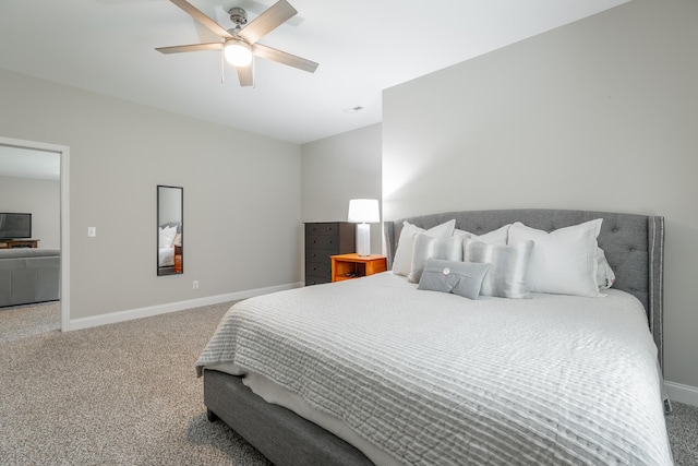 8624 Reba Ln, Hixson, TN 37343 - bedroom with carpet flooring and ceiling fan