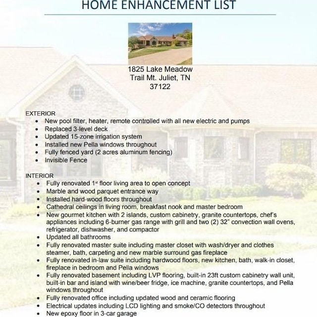 1825 Lake Meadow Trl, Mount Juliet, TN 37122 - view of miscellaneous document