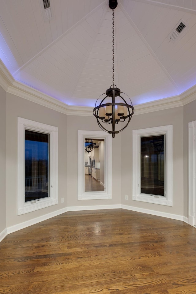 1825 Lake Meadow Trl, Mount Juliet, TN 37122 - detailed view of a chandelier, wood finished floors, and crown molding