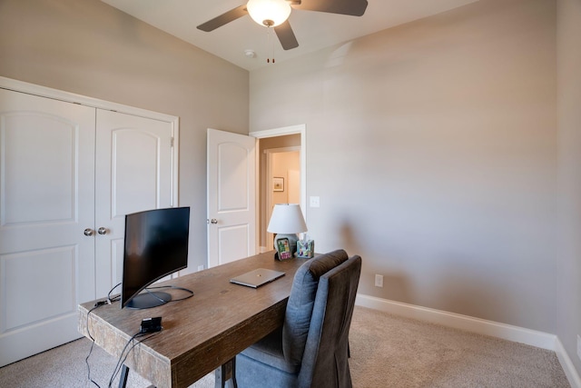 1052 Jackston Mack Way, Gallatin, TN 37066 - office featuring light carpet and ceiling fan