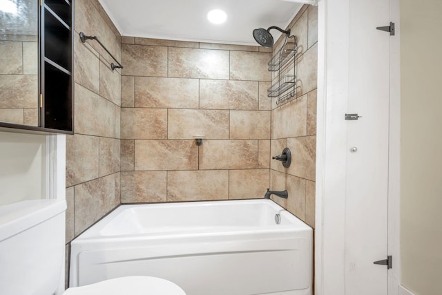 3328 Church St, Burns, TN 37029 - bathroom with shower / tub combination and recessed lighting