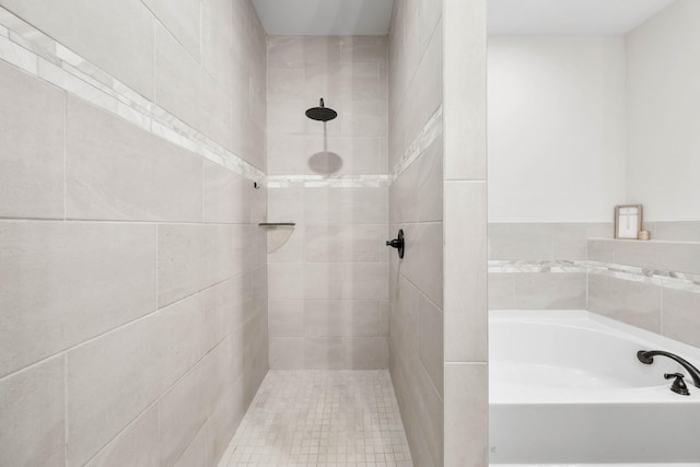 196 Deer Haven Rd, Indian Mound, TN 37079 - full bath with a bath and tiled shower