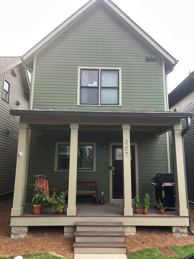 307 Sylvan Park Ln, Nashville, TN 37209 - view of front of property with covered porch