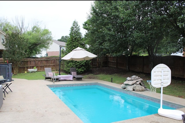 1030 Oakhall Dr, Mount Juliet, TN 37122 - view of swimming pool featuring a fenced backyard and a patio