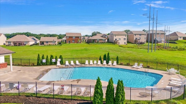3028 Honeysuckle Dr, Spring Hill, TN 37174 - community pool with a residential view and a patio area