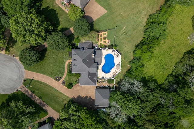 2208 Chadwick Ct, Mount Juliet, TN 37122 - aerial overview of property's location with a pool