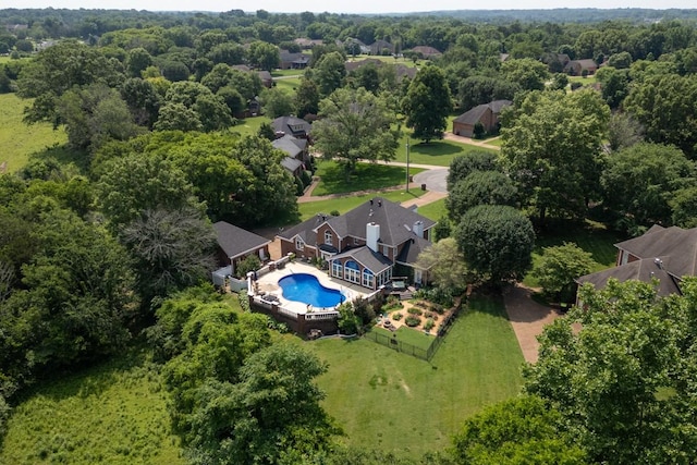 2208 Chadwick Ct, Mount Juliet, TN 37122 - bird's eye view of a pool area