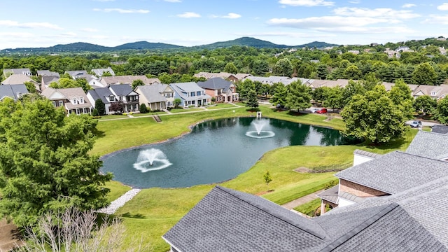 368 Pennystone Cir, Franklin, TN 37067 - aerial perspective of suburban area with a water and mountain view