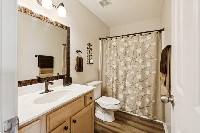 1652 Saint Andrews Dr, Murfreesboro, TN 37128 - bathroom with vanity, wood finished floors, and a shower with shower curtain