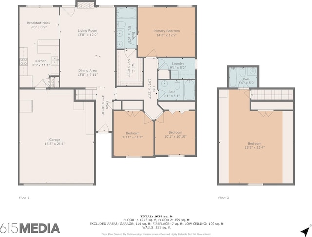 1652 Saint Andrews Dr, Murfreesboro, TN 37128 - view of property floor plan