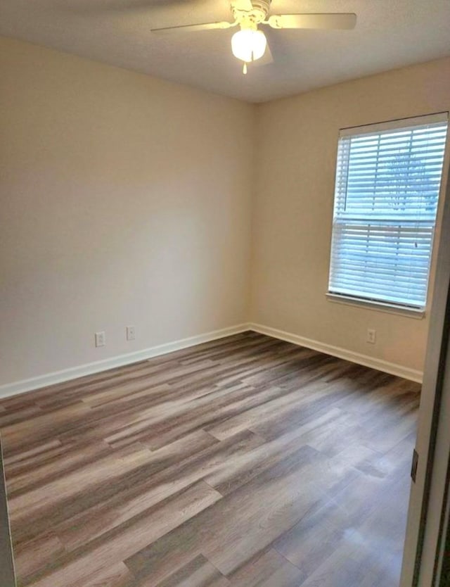 1652 Saint Andrews Dr, Murfreesboro, TN 37128 - spare room featuring a ceiling fan and wood finished floors