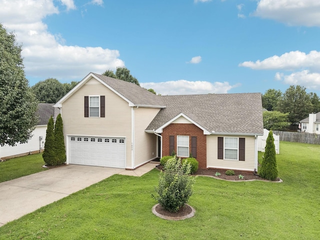 1652 Saint Andrews Dr, Murfreesboro, TN 37128 - traditional home with driveway, roof with shingles, an attached garage, and brick siding