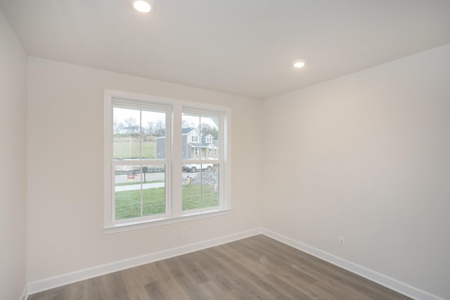 3294 Camden Ct, Mount Juliet, TN 37122 - spare room with dark wood-style flooring and recessed lighting