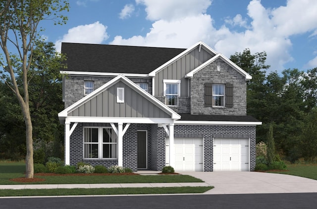 3294 Camden Ct, Mount Juliet, TN 37122 - craftsman-style house featuring board and batten siding, concrete driveway, a garage, and a shingled roof