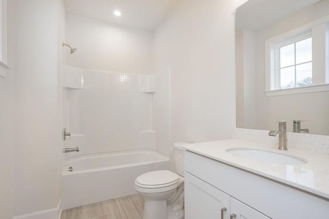 3294 Camden Ct, Mount Juliet, TN 37122 - full bath featuring vanity, shower / bathtub combination, and wood finished floors
