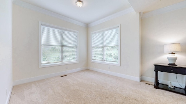 166 Azalea Ln, Franklin, TN 37064 - spare room featuring healthy amount of natural light, ornamental molding, and carpet