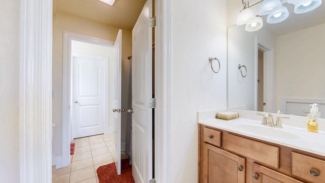 166 Azalea Ln, Franklin, TN 37064 - bathroom featuring vanity and tile patterned floors