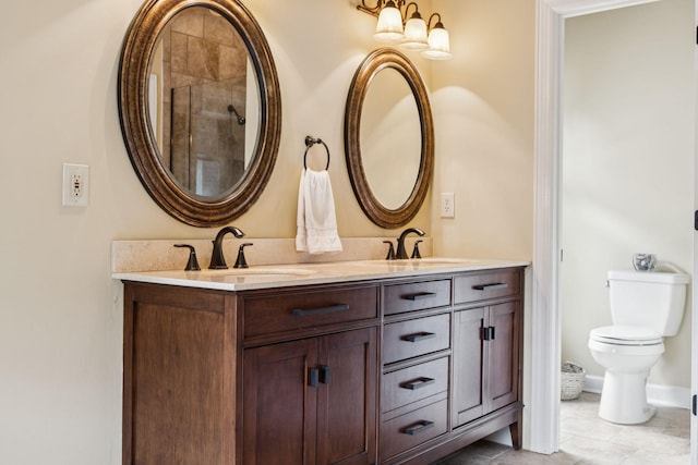 410 Ridge View Ct, Franklin, TN 37067 - full bath with double vanity and tile patterned flooring
