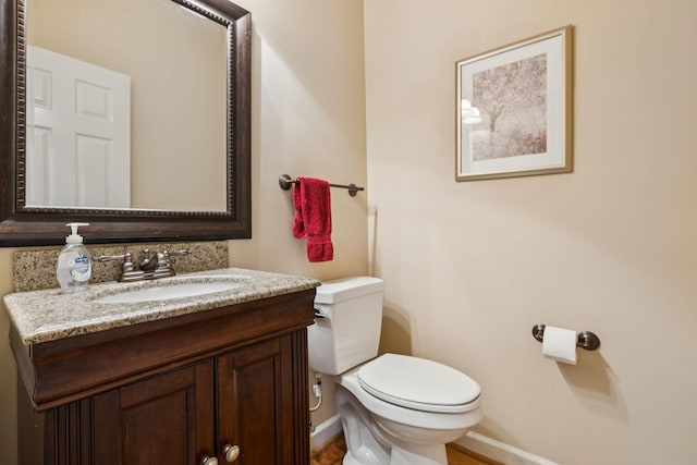 410 Ridge View Ct, Franklin, TN 37067 - half bath with vanity and wood finished floors
