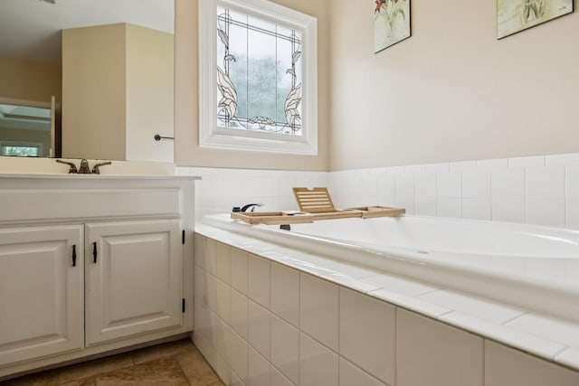 410 Ridge View Ct, Franklin, TN 37067 - full bath with vanity and a garden tub