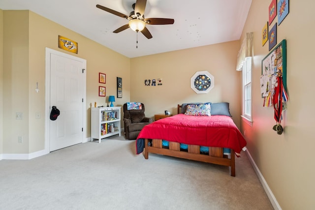 410 Ridge View Ct, Franklin, TN 37067 - bedroom with carpet floors and a ceiling fan