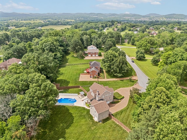 410 Ridge View Ct, Franklin, TN 37067 - drone / aerial view of a pool area