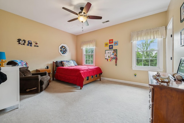 410 Ridge View Ct, Franklin, TN 37067 - bedroom featuring carpet floors and ceiling fan