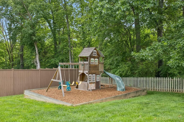 410 Ridge View Ct, Franklin, TN 37067 - view of jungle gym with a fenced backyard