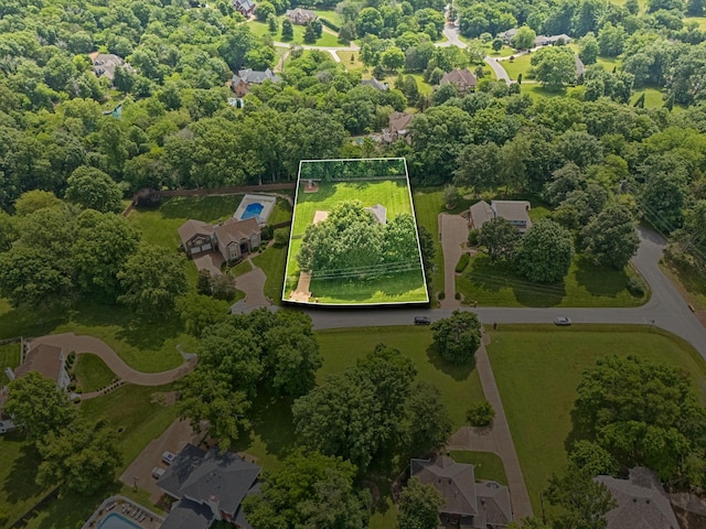 410 Ridge View Ct, Franklin, TN 37067 - aerial overview of property's location featuring property boundaries highlighted