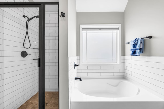 541 Macy Lynn Dr, Clarksville, TN 37042 - bathroom with a stall shower and a garden tub