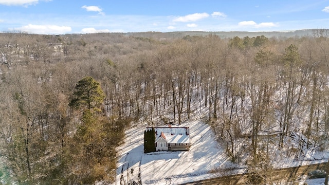 14319 Bluffview Dr, Birchwood, TN 37308 - aerial view of property and surrounding area featuring a forest