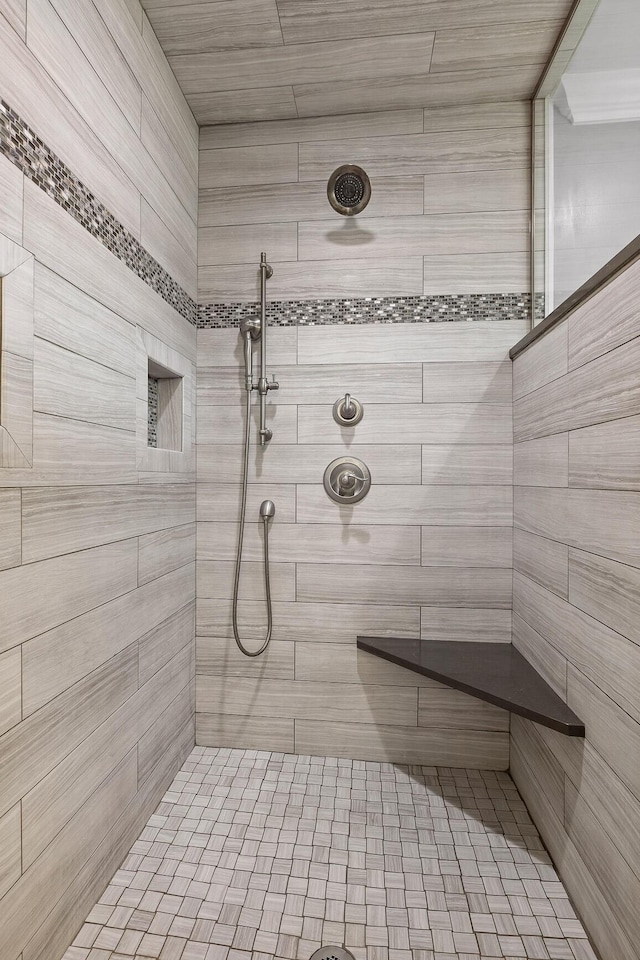 9321 Hopi Trl, Ooltewah, TN 37363 - bathroom with tiled shower